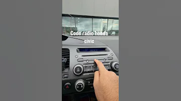 Code Radio Honda Civic Honda Civic Code Radio 