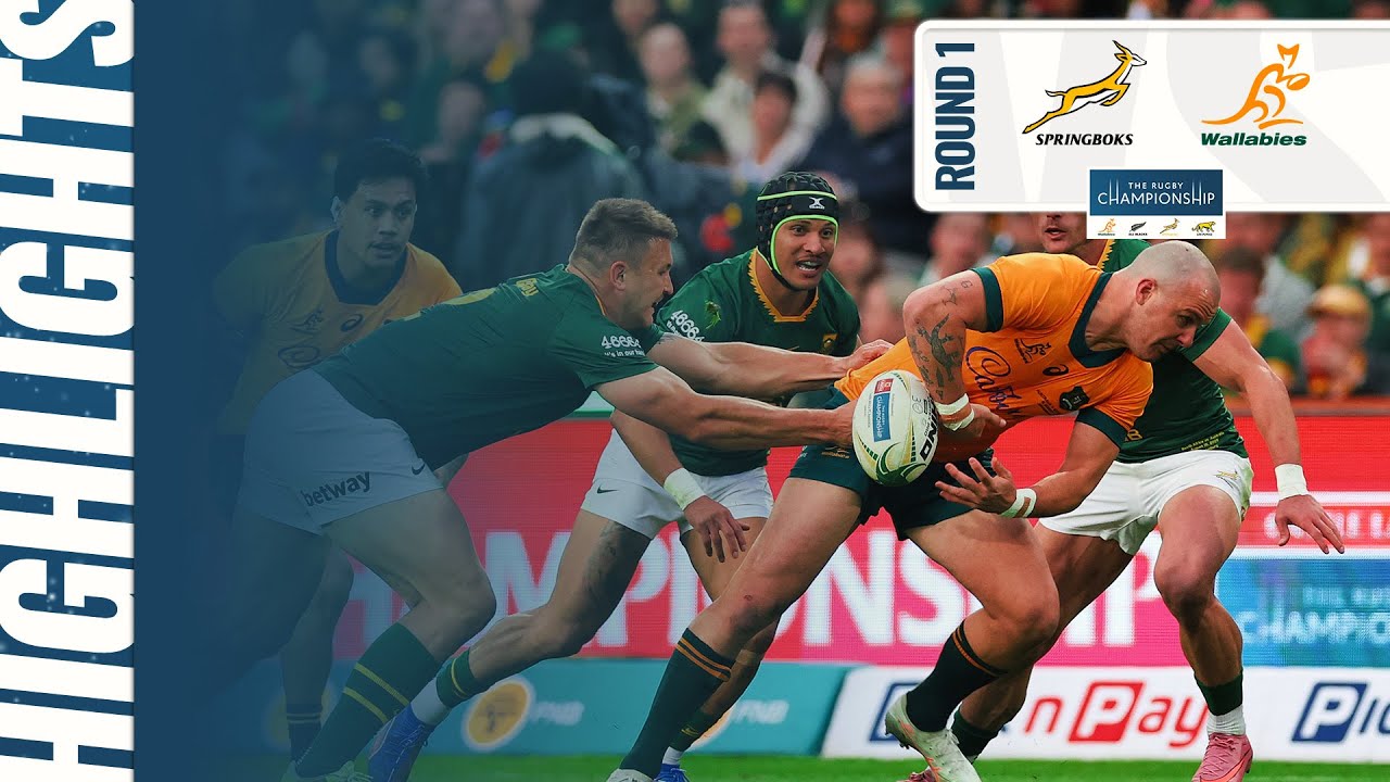 SOUTH AFRICA v AUSTRALIA | The Rugby Championship 2025 | Round 1 - YouTube