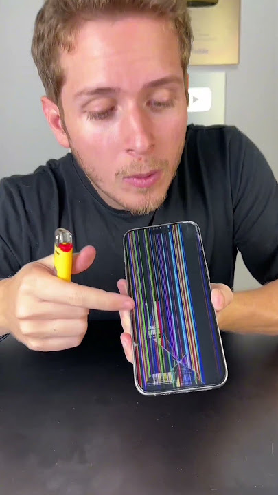 Fixing phone with lighter