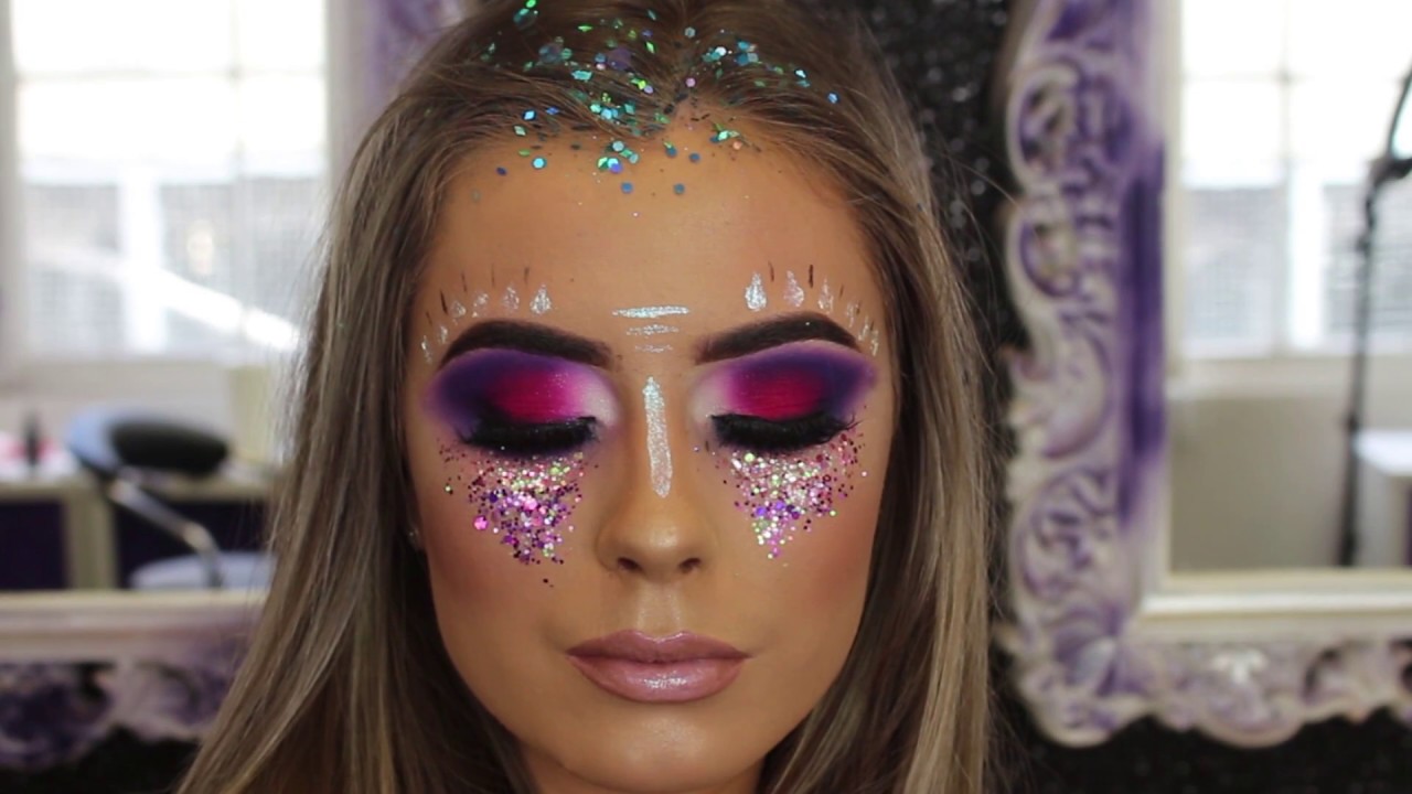 Mini Festival MakeUp by Cara Jarvis - YouTube