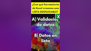 ¿Cómo crear lista DESPLEGABLE en Excel? #excelbasico  #exceltips  #preguntasyrespuestas #office