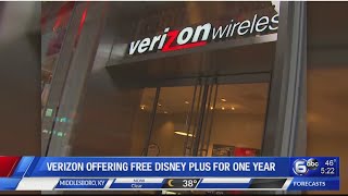 Verizon is offering new and current customers a free year of
disney’s video streaming service.