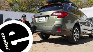 etrailer Class III Trailer Hitch Installation  2018 Subaru Outback Wagon