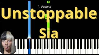 Sia Unstoppable Easy Piano
