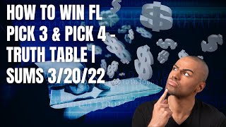 Win Pick 3 and Pick 4 Using Truth Table | Sums