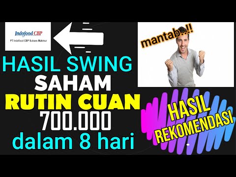 TEKNIK SWING TRADING SAHAM Hasil Rekomendasi Analisa LQ45 ICBP RUTIN CUAN KE 31