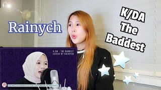 FIRST TIME REACTING to Rainych: K/DA - THE BADDEST (Cover) | Reaction