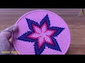 Crocheting a mandala in a ring