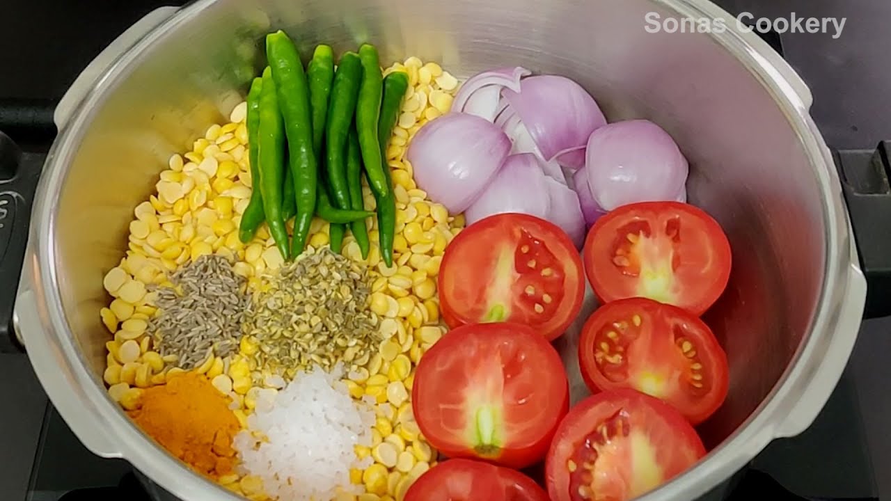 Easy Side Dish Recipe How To Make Tasty Green Chilli Dal YouTube