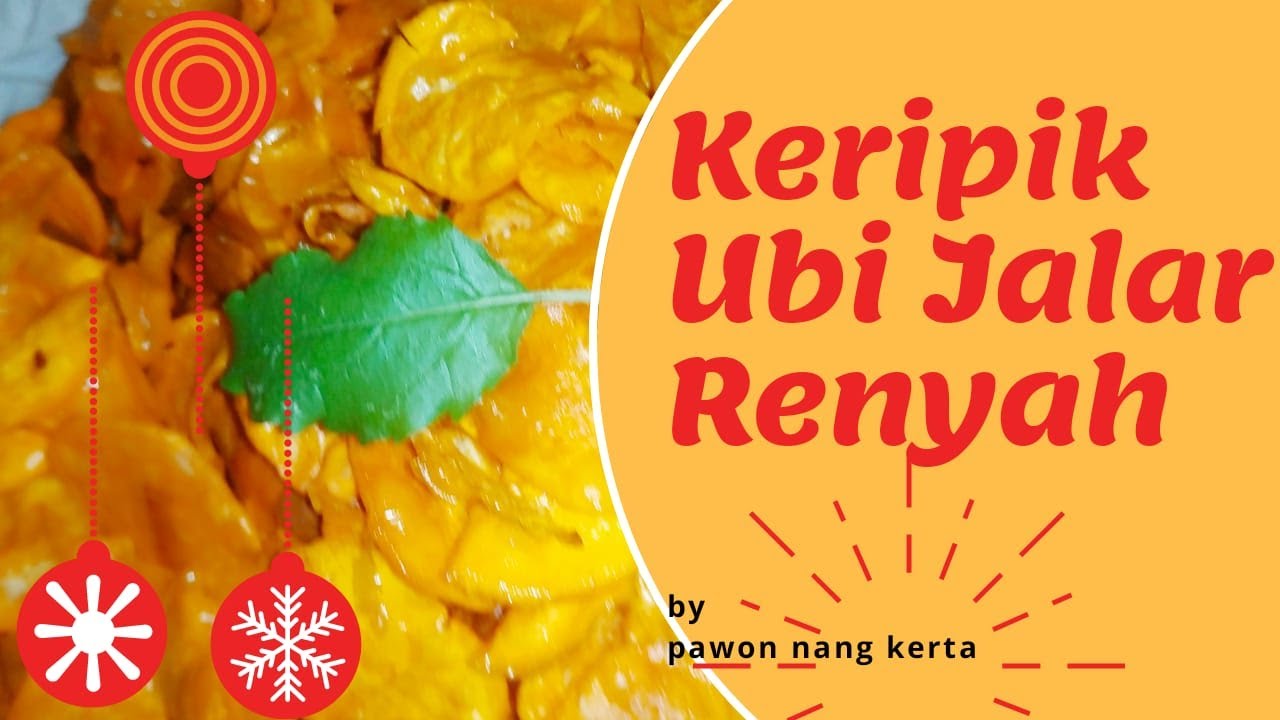 KERIPIK UBI JALAR RENYAH - KRIUK KRIUK PAKAI FOOD PROCESSOR JADI SANGAT
