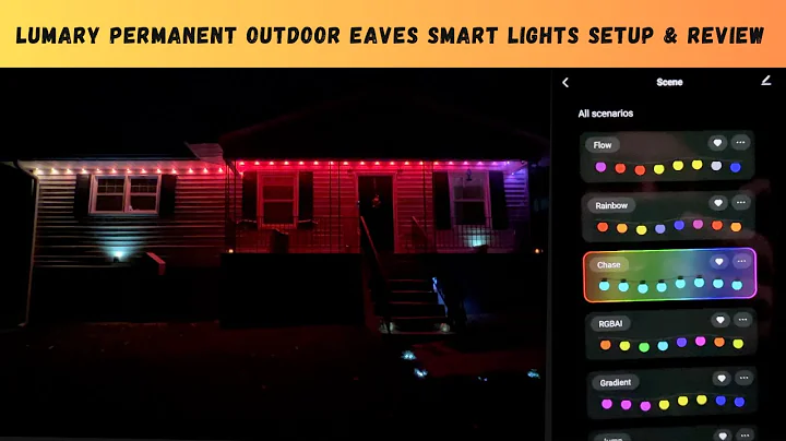 Lumary Permanent Outdoor Eaves Smart Lights Setup & Review
