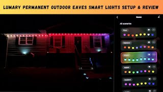 Lumary Permanent Outdoor Eaves Smart Lights Setup \& Review