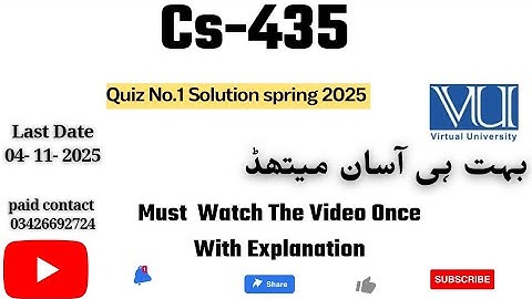CS435 - Cloud Computing (Quiz No 1) 💯 Percent Correct Answer: Paid Whatsapp 03426692724