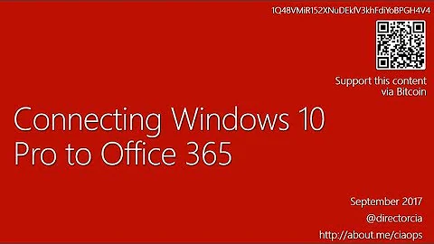 Connecting Windows 10 Pro to Office 365