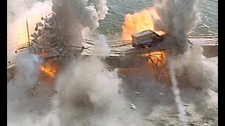 True Lies Harrier Bridge Scene  Replayed with DCS AV8B Harrier