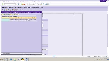 SAP MM Create Scheduling Agreement without Release documentation