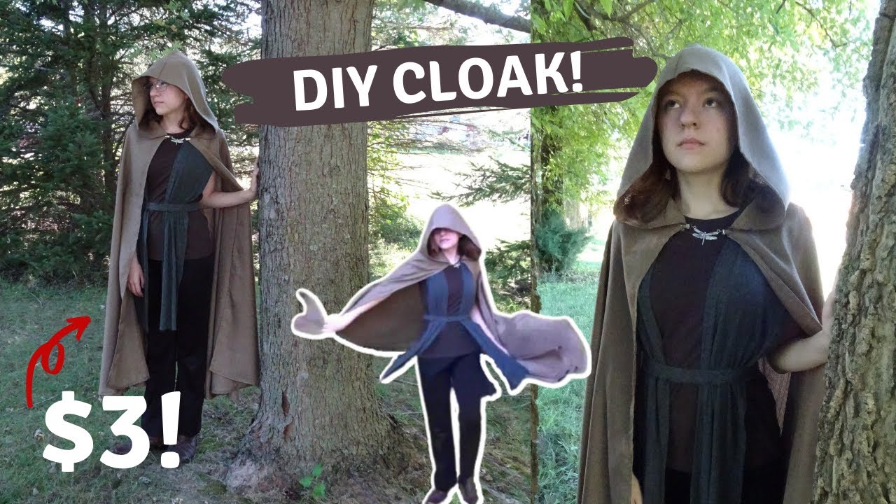 Turning a $3 Curtain Into A Cloak!