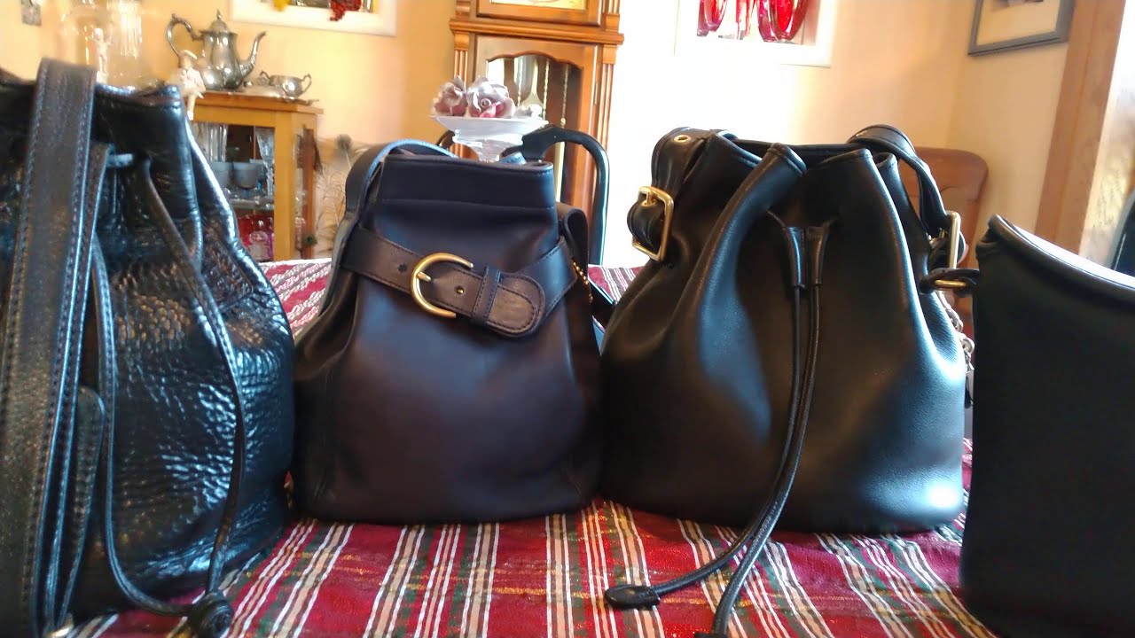 Vintage Coach Bucket Bags. - YouTube