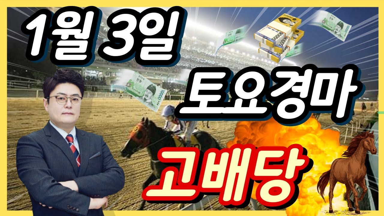 #근하신년(謹賀新年).1월3일 토요경마! 고배당 최강 분석!