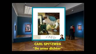 Carl Spitzweg Muurschildering Gesigneerd Op Canvas. In Spieraam. Uniek Kunstwerk Cadeau-Idee.