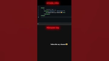 Best marquee tag trick for beginner 🤠🤠 || @AAHack #codinghacks #cpm #codingtutorial #hacks #html