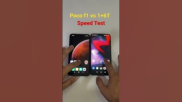 Poco f1 vs oneplus 6T Speed Test comparison #shorts