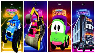 Zombie Mack VS Big The tank VS Leo the Truck VS Car Carrier Truck's Highway Adventure screenshot 4