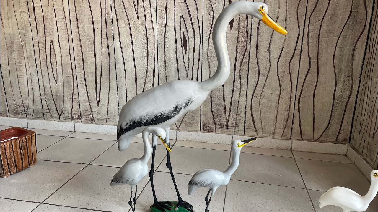 Garça Cinza de Cimento “Fácil de Fazer”