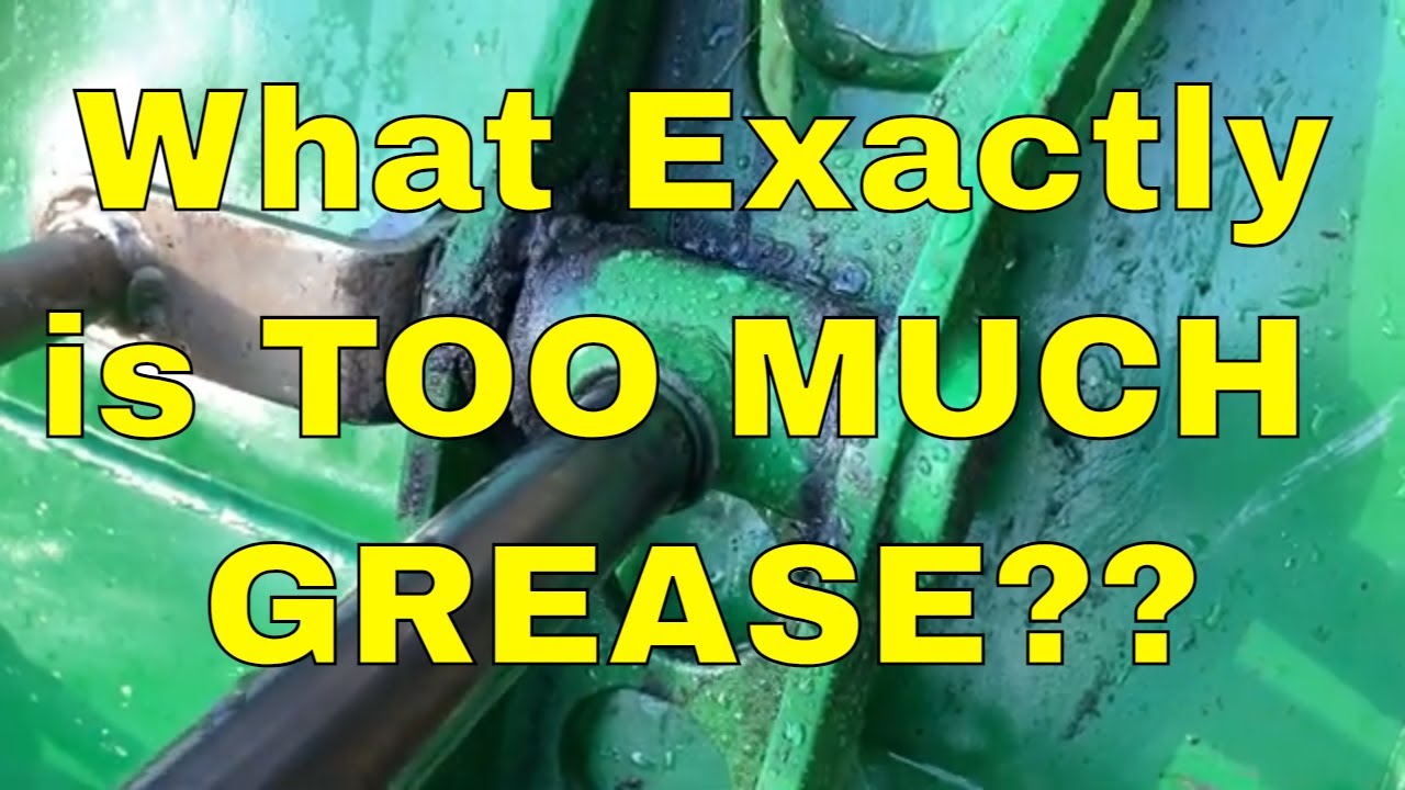 What exactly is too much grease? (John Deere 1023E/1025R) YouTube