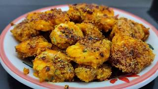 Rava Fried Prawns with Chilly Powder