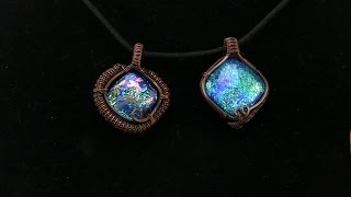 Wire Wrapped Pendant Using Square Wire and Coiled Coil (Tutorial)