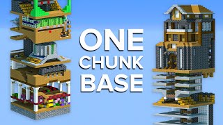We Built a ONE CHUNK Minecraft Base