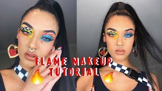 Flames & Race Flag Makeup Tutorial | Rowisingh