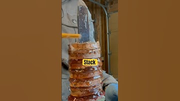 Discover the Leather stacked knife handle