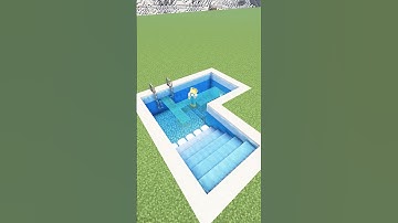 Minecraft Swimming Pool Tutorial #minecraft #minecraftbuilds #shorts #minecraftbuilding #tutorial