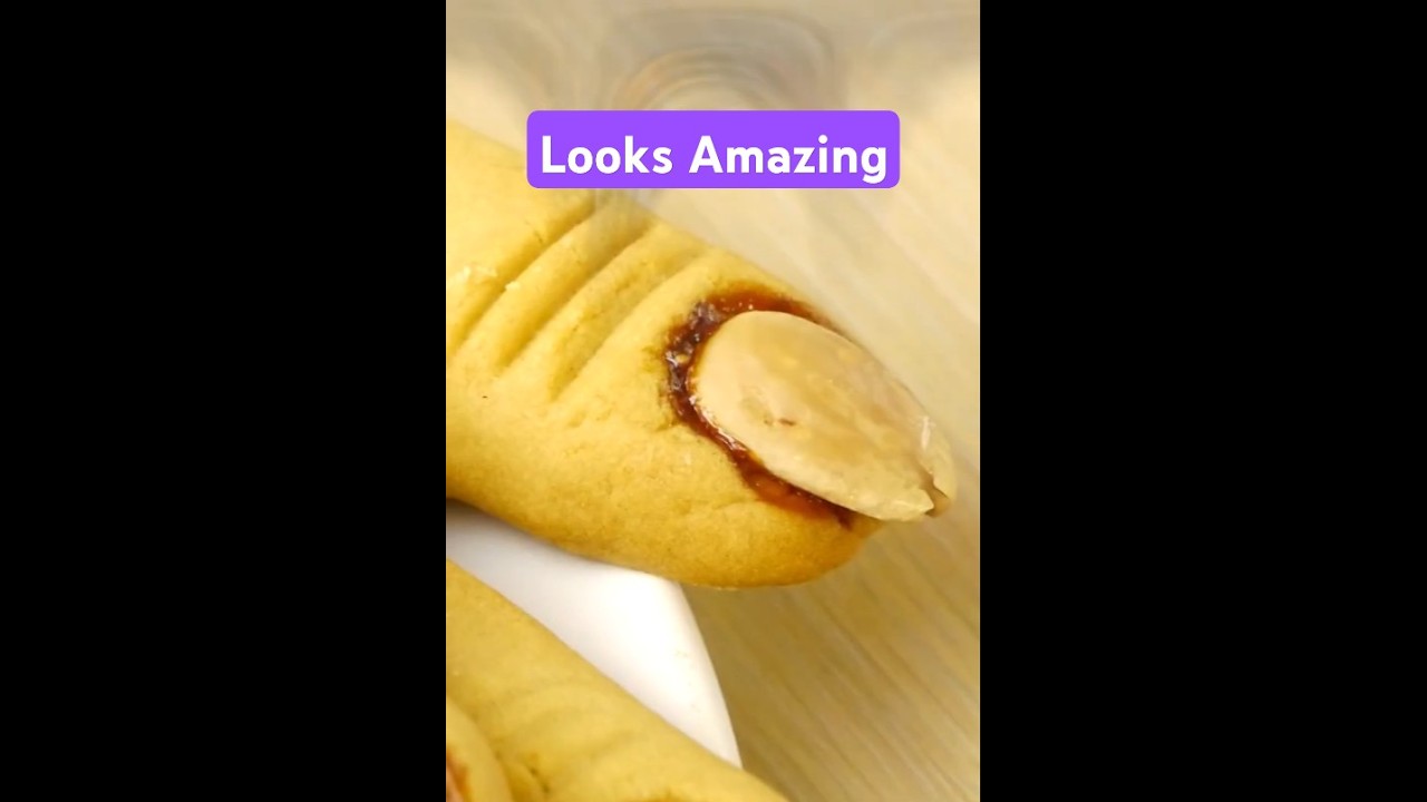 Make finger biscuits for Halloween