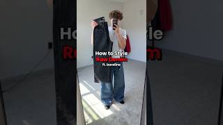 How to style raw denim ft. bareline⬛ #streetwear #rawdenim #selvedgedenim #outfitideas #fitcheck