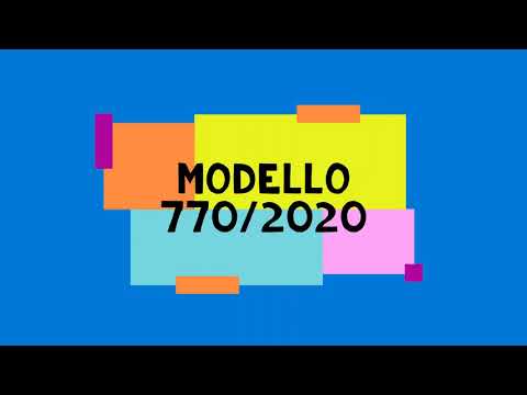 Modello 770 2020 - 1° parte