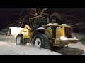 Plowing snow with a Caterpillar 966G loader from Noreaster Gail in Endicott NY December 17 2020.