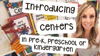 How to Introduce Centers in Preschool and Pre K - Center Time Management