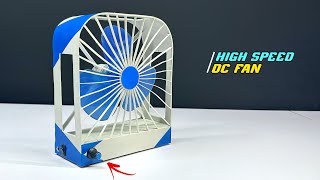 Rechargeable DC Fan  ।। how to make high speed DC fan using PVC Pipe - Speed Control