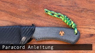 Paracord Lanyard Schlangenknoten Schlangen Knoten Snake Knot Anleitung