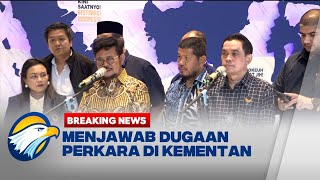 BREAKING NEWS - Soal Perkara di Kementan, Syahrul Yasin Limpo Buka Suara