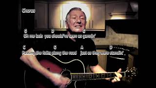 THE BLAYDON RACES - Geordie folk song cover - GUITAR LESSON play-along with chords and lyrics