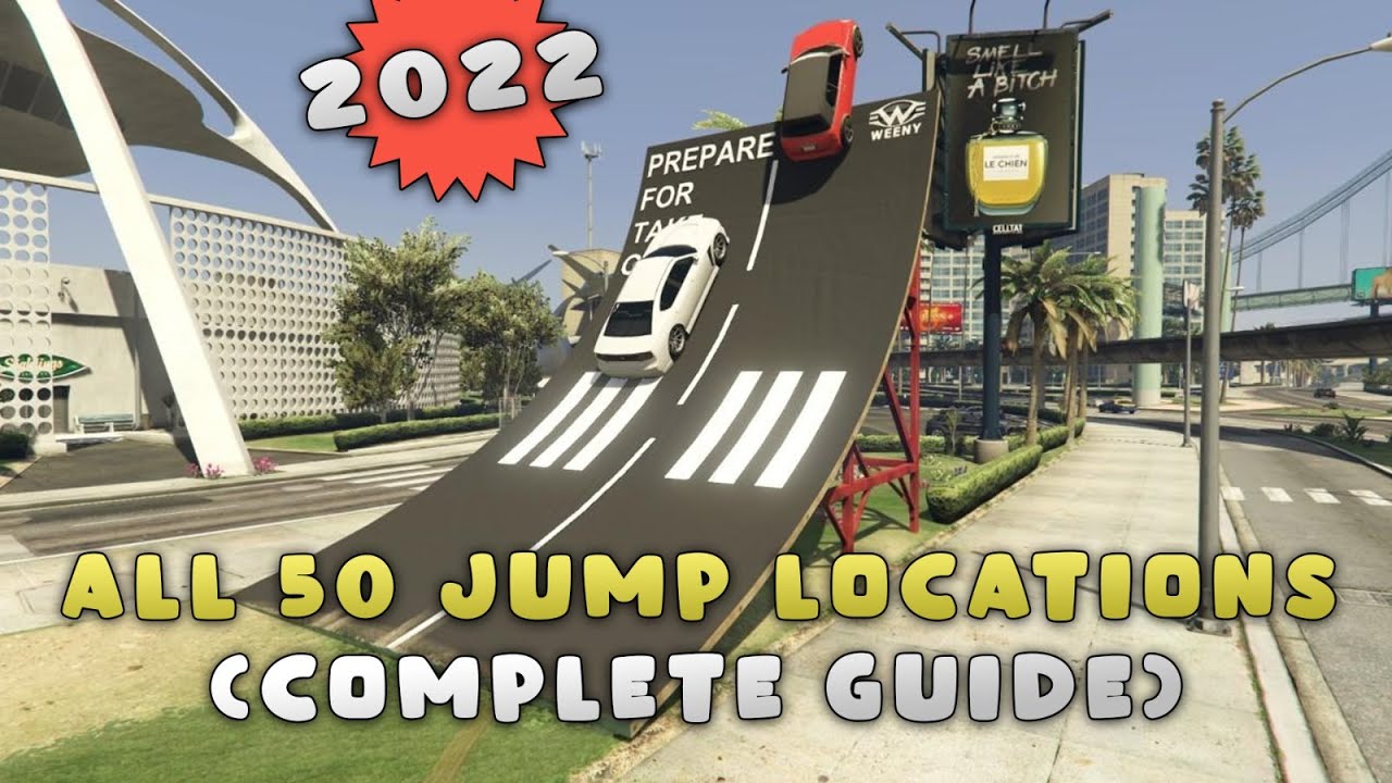 GTA V All Stunt Jump Locations 50/50 (Full Guide) [2022 REMASTERED
