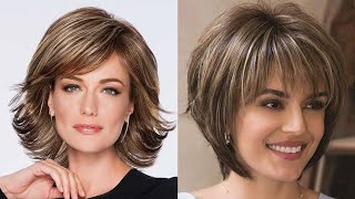 Best l 40 + Medium length layered Haircuts|| Bob Pixie Haircut for women's|| 2024