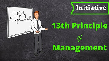 Initiative I 13th Principle of management I Knowledge Theatre