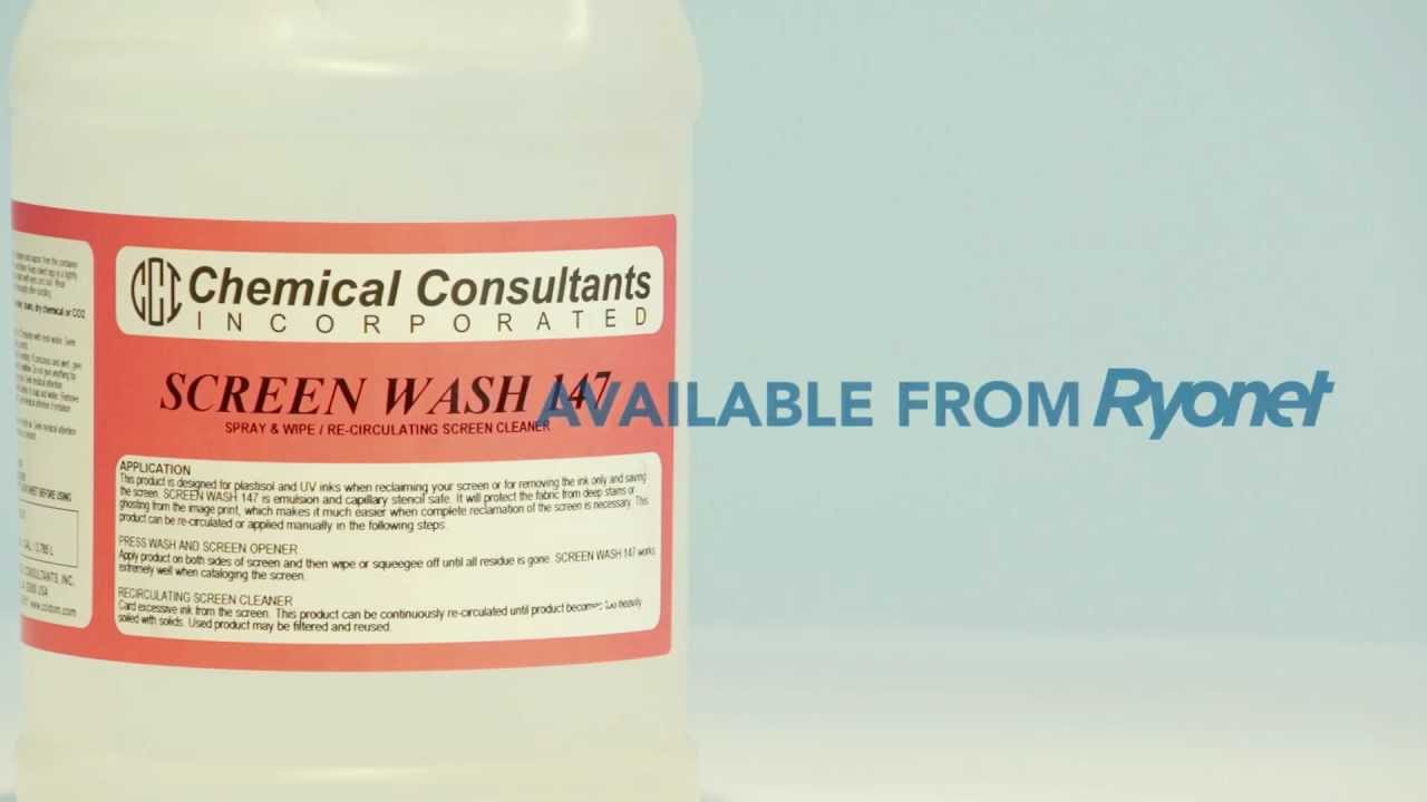 CCI 147 Plastisol Screen Wash / Ink Remover