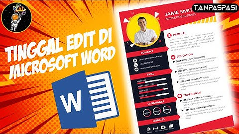 TEMPLATE CV WORD (BISA DIEDIT DI MICROSOFT WORD) TEMPLATE CURRICULUM VITAE FORMAT WORD - TANPASPASI