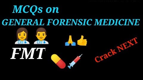 General Forensic Medicine MCQs